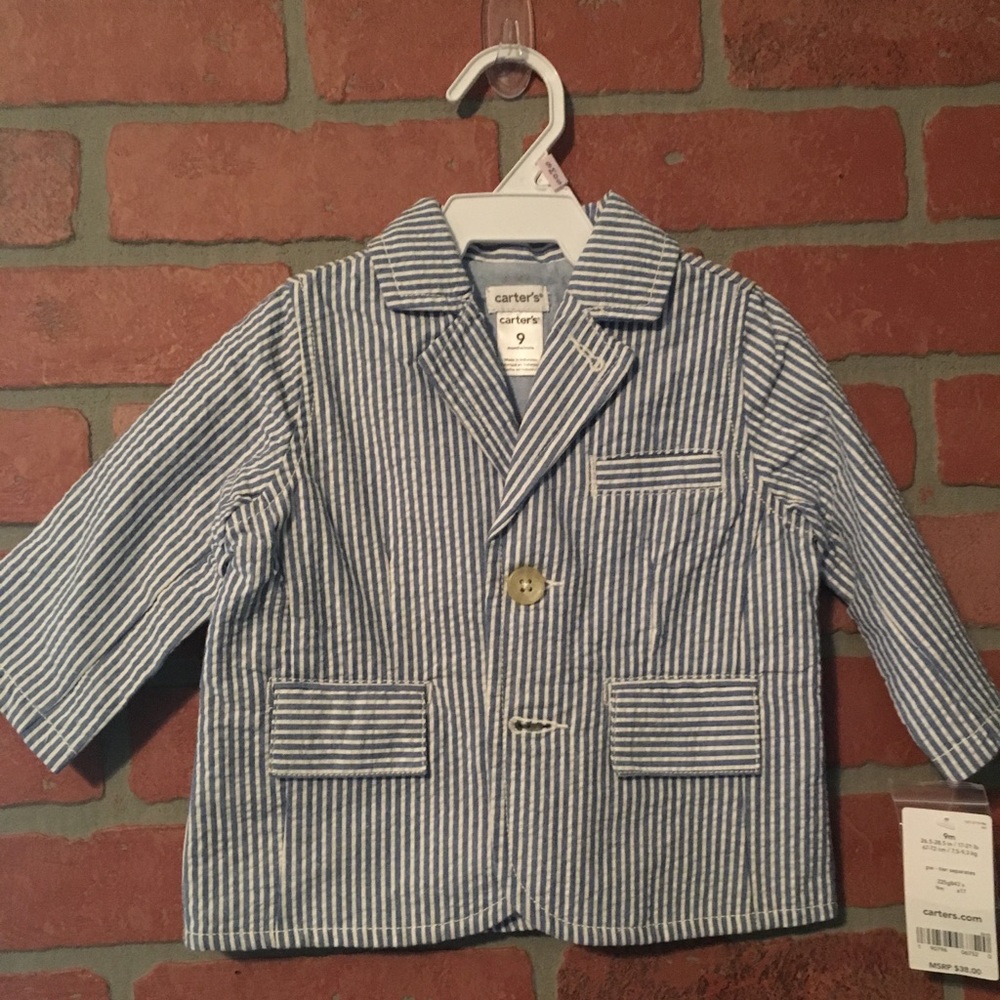 Seersucker sport coat 9M CARTERS NWT
